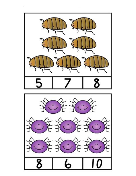 Pareamento Num Rico Fichas Para Trabalhar N Mero E Quantidade