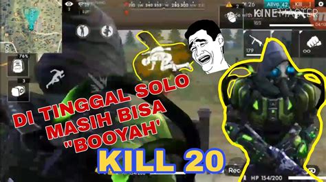 DITINGGAL SOLO VS SQUAD Masih Bisa Booyah YouTube