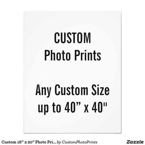 Custom 16” X 20 Photo Print Or Any Custom Size Custom Personalized