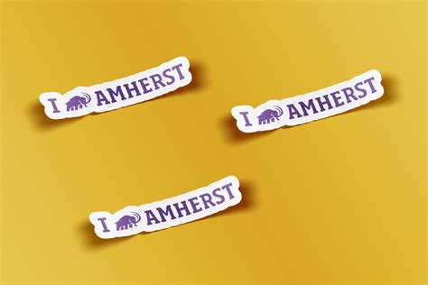 Amherst College Stickers — Zoe Design Works