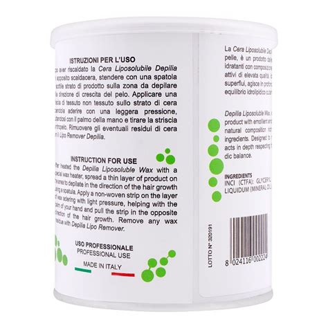 Buy Depilia Chlorophyll Liposoluble Depilatory Wax Ml Online At