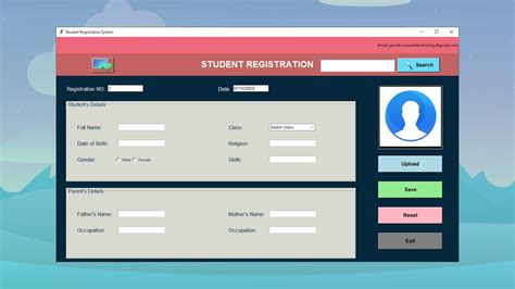 Student Registration System With Database Using Python GUI Tkinter