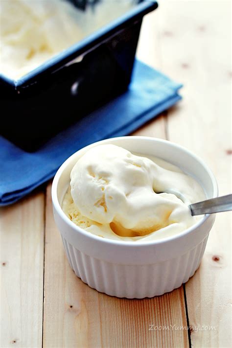 Easy Homemade Vanilla Ice Cream Without A Machine Recipe Zoom Yummy