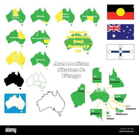 Australia Map States And Capitals - Map