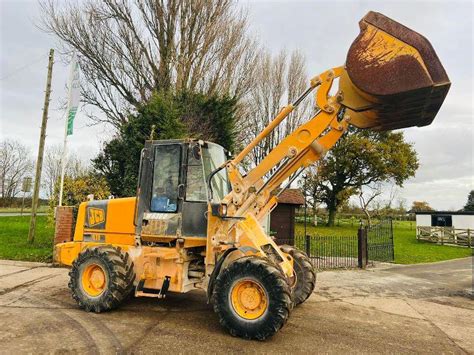 JCB 411 4WD LOADING SHOVEL C W LOADMASTER 8000 MONITOR VIDEO