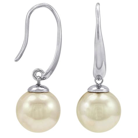 Majorica 10mm Simulated Round Pearl Drop Earrings Fashion Earrings Accessories Shop Your