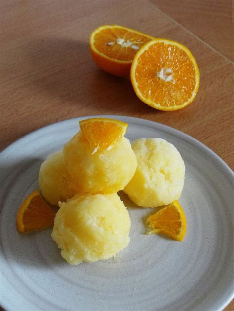 Sorbet à lorange Recette glace facile Recette sorbet Recette orange