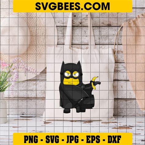 Banana Man Svg, Bat Man Svg, Superhero Svg, Minions Svg - SVGbees