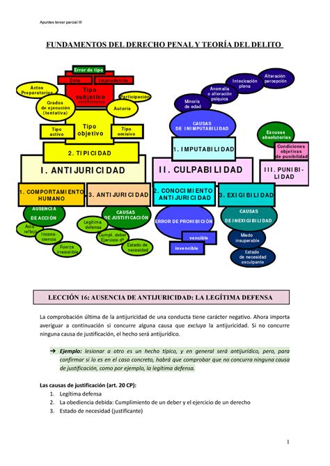 Tercer parcial Fundamentos DEL Derecho Penal Y Teoría DEL Delito