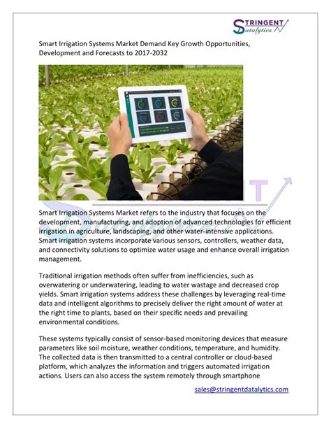 Ppt Smart Irrigation Systems Market Demand Key Growth Opportunities