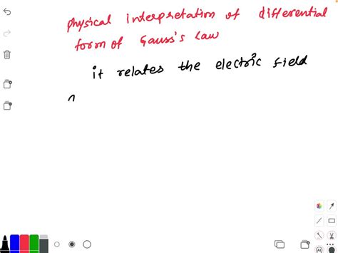 Solvedgive The Physical Interpretation Of Differential Form Of Gausss