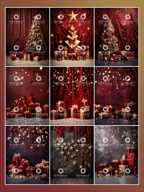 Fotokulissen Set Christmas Backdrops Digitale Hintergr Nde Fine