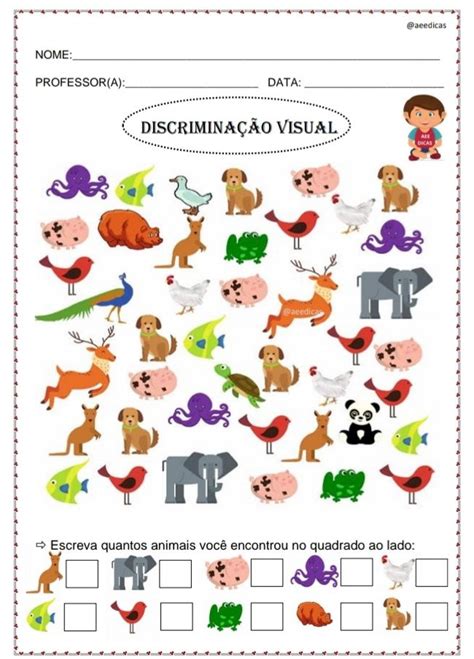 Atividades De Discrimina O Visual Artofit