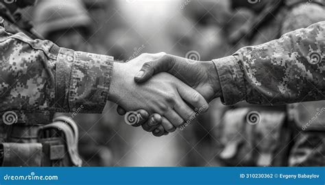 military shake hands peace negotiations   war ai generated