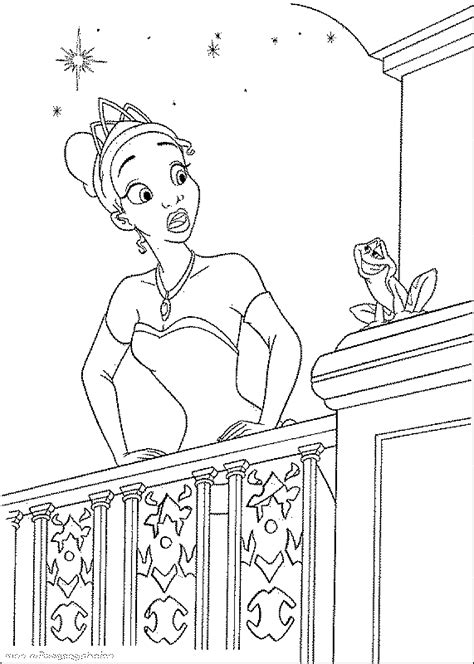 Princess And The Frog Coloring Page