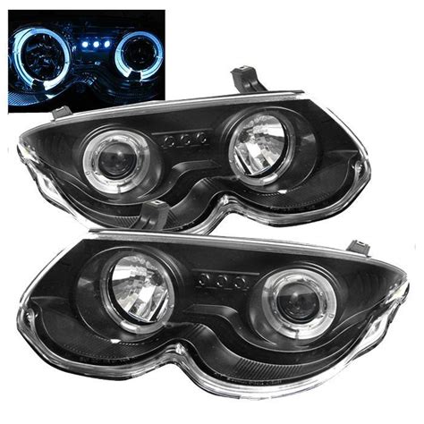 Chrysler 300 Spyder Projector Headlights LED Halo LED Black 444