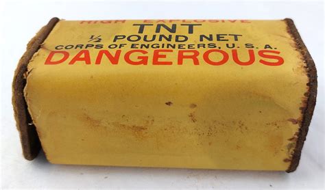 Us Ww2 Empty Tnt Package High Explosive Tnt 12 Pound Net Corps Of