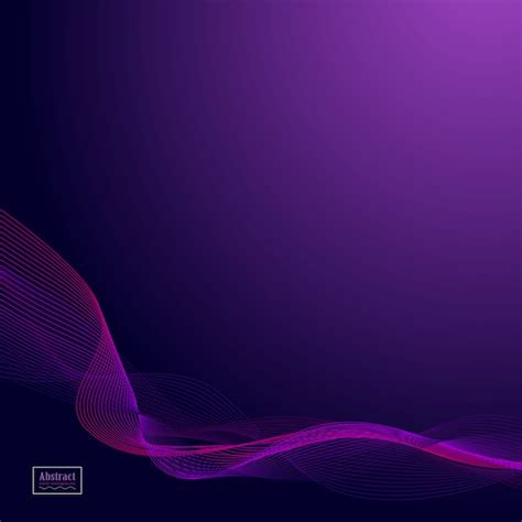 Premium Vector Abstract Dark Purple Waves