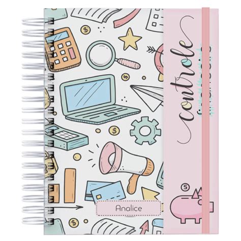 Planner Financeiro Candy Color 1 Nomeloja