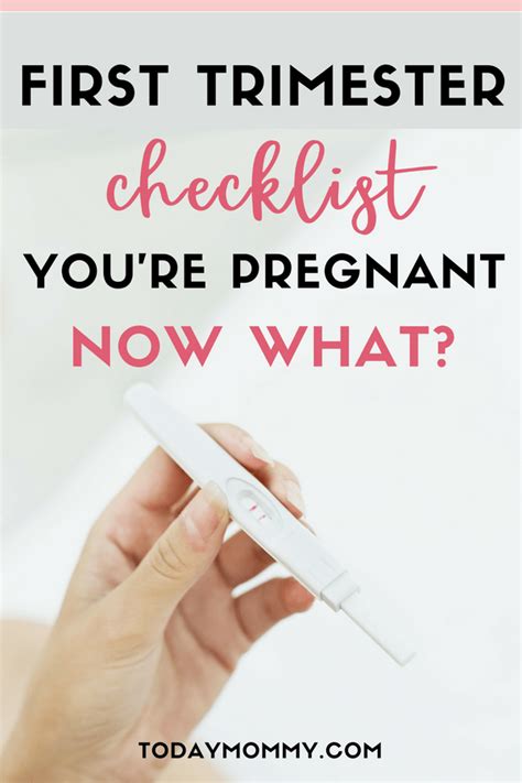 First Trimester Checklist: What To Do When You Find Out You’re Pregnant ...