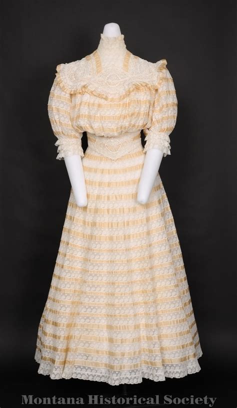 1907 Wedding Dress Worn By Agnes Metully At Marriage To Charles