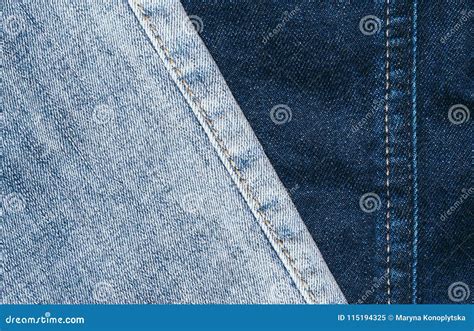 Texture of Dark Blue and Light Classical Denim Stock Image - Image of ...