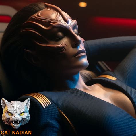 Star Trek Female Human Klingon Hybrid Sleeping002 By Catnadian On Deviantart