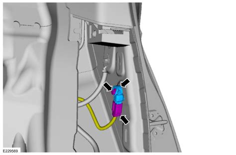 Ford Fusion C Pillar Side Impact Sensor Removal And Installation Supplemental Restraint System