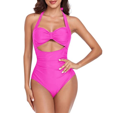 DkinJom 2024 Women S Swimsuit New Ruffle Bikini Solid Elegant Swimsuit