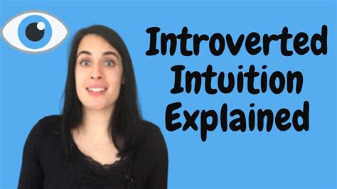 Introverted Intuition Explained 8 Positions Youtube