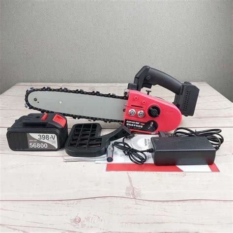 Promo Mesin Gergaji Listrik Mini Kayu Cordless Chainsaw Elektrik V