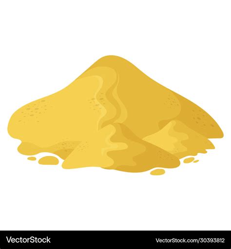 Sand pile Royalty Free Vector Image - VectorStock