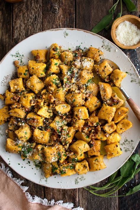 Pumpkin Ricotta Gnocchi With Brown Butter Walnuts The Original Dish