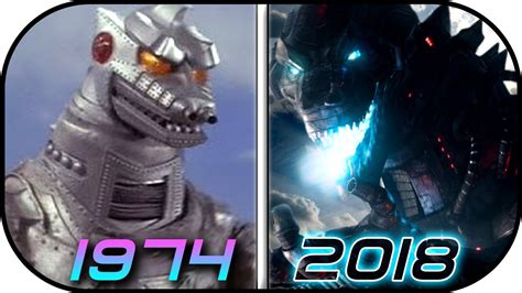 EVOLUTION Of MechaGODZILLA In Movies TV 1974 2018 Godzilla King Of