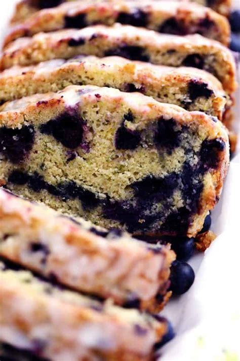 Blueberry Zucchini Bread With A Lemon Glaze The Recipe Critic