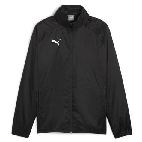 PUMA Jacke teamGOAL All Weather Schwarz Weiß unisportstore at