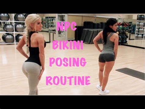 NPC BIKINI POSING TIPS WITH PRO YouTube