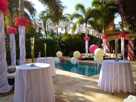 DreamARK Events Blog: Swimming pool party decoration with balloons