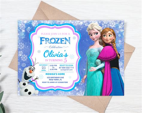 Frozen Invitation Template