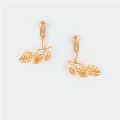 Shaya By Caratlane Gust Of Wind Earrings In Gold Plated Silver Buy