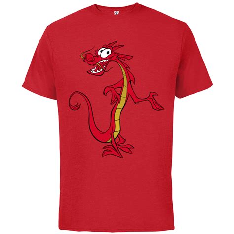 Disney Mulan Mushu Dragon T Shirt Short Sleeve Cotton T Shirt For