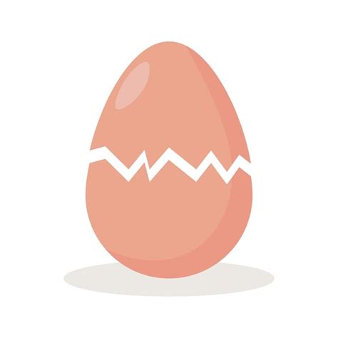 Premium Vector Cracked Egg Broken Shell Isolated Vector Illustration