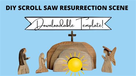 Resurrection Scene Scroll Saw Template Easter Template Etsy