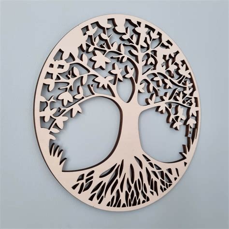 Arbre De Vie Personnalis Avec Pr Noms Diam Cm D Coupe Laser