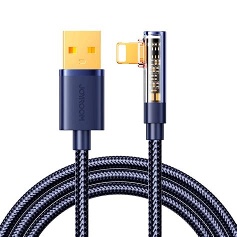 Joyroom Vinklad Usb A Till Lightning Kabel A M Bl