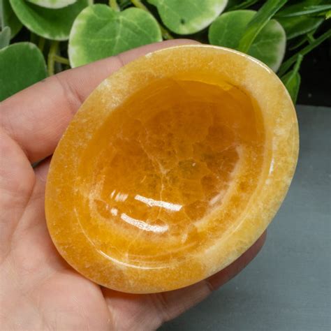 Orange Calcite Bowl The Crystal Council