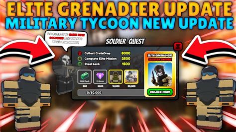 Military Tycoon Elite Grenadier Update New Soldier Quest Event Military Tycoon New Update