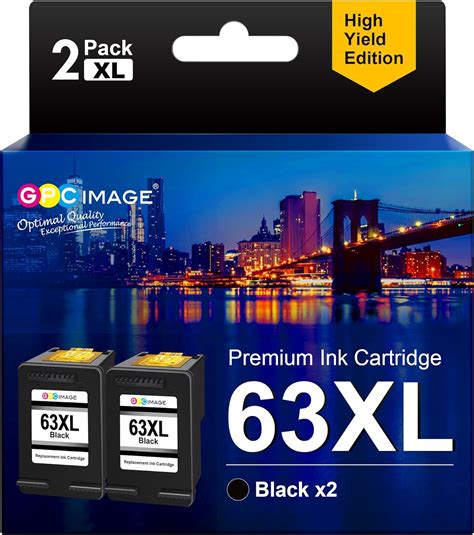 GPC Image Remanufactured Ink Cartridge Replacement For HP 63XL 63 XL