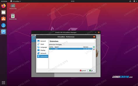 Instalación Del Paquete De Extensión Virtualbox En Ubuntu 2004 Fossa