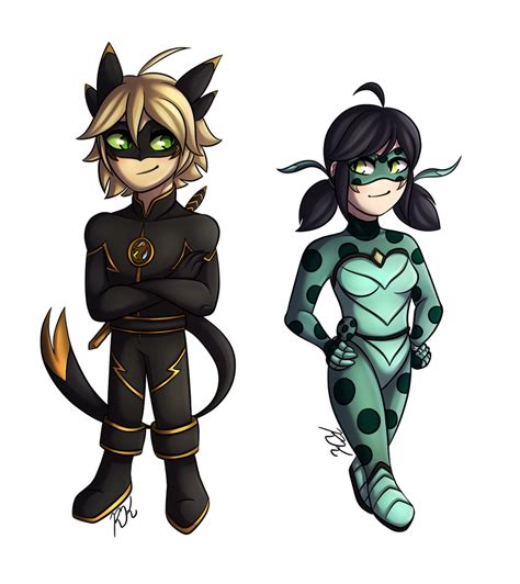 Lil' Dragon Noir and Lady Snake (Miraculous) by Ray-Ken on DeviantArt